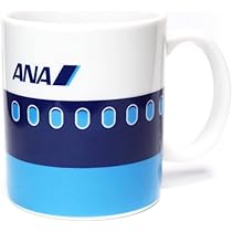ANA 航空機デザイン マグカップ 2個セット 新品未使用】＜ANAオリジナル＞機内紙コップデザイン陶器マグ《2